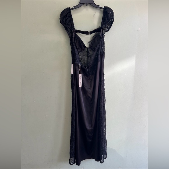 For Love & Lemons Casey Lace Slit Front Maxi Dress - Picture 7 of 10